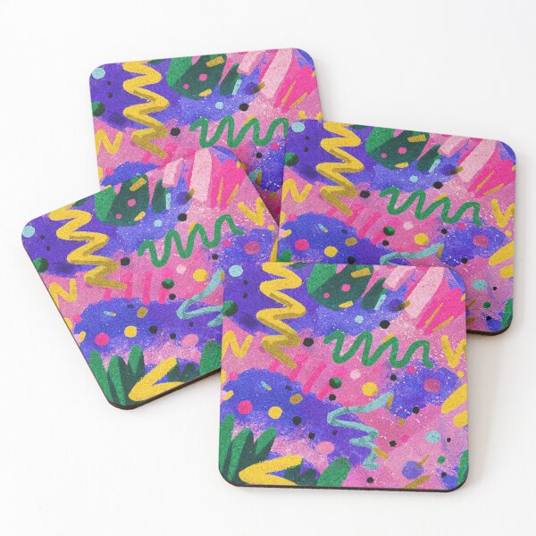 Item preview, Memphis Confetti Scribble Abstract Pattern designed and sold by bubblegoth.