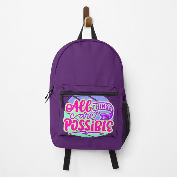 Item preview, All Things Are Possible – Positive Motivational Phrase designed and sold by AstronautMerch.