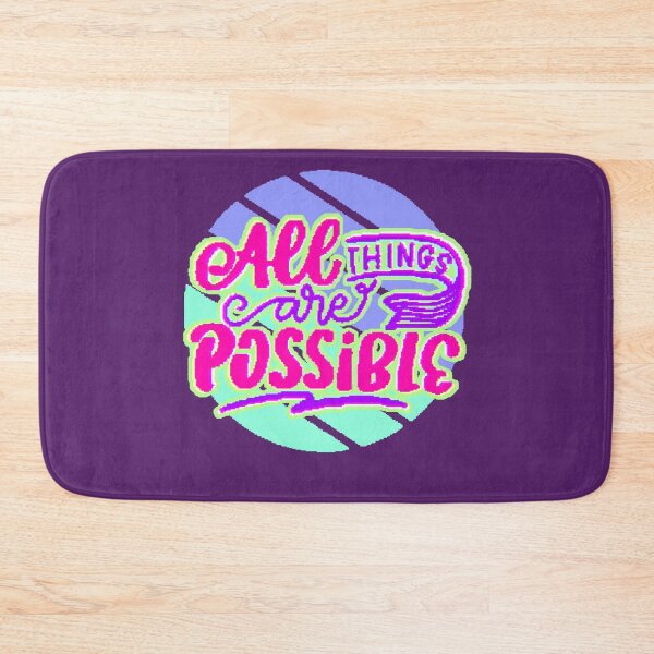Item preview, All Things Are Possible – Positive Motivational Phrase designed and sold by AstronautMerch.