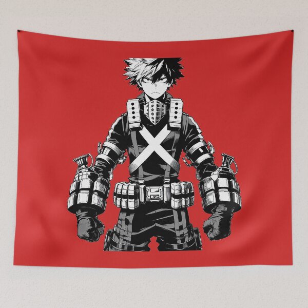 Item preview, The Explosive Rival - Minimalist Warrior Line Art designed and sold by AnimeShin.