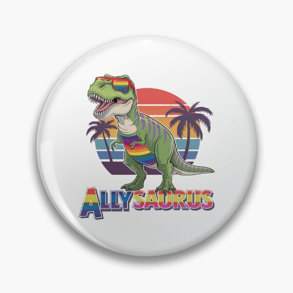 Item preview, LGBT Dinosaur T Rex Gay Pride Dino Allysaurus Rainbow2  designed and sold by FadeOfThrone.