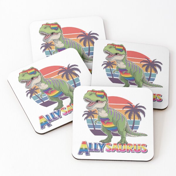 Item preview, LGBT Dinosaur T Rex Gay Pride Dino Allysaurus Rainbow2  designed and sold by FadeOfThrone.