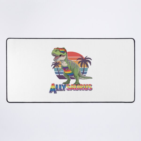 Item preview, LGBT Dinosaur T Rex Gay Pride Dino Allysaurus Rainbow2 designed and sold by FadeOfThrone.