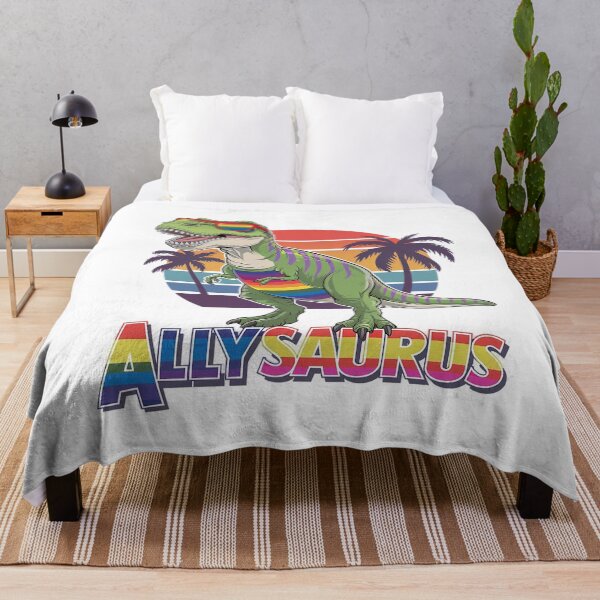Item preview, LGBT Dinosaur T Rex Gay Pride Dino Allysaurus Rainbow2 designed and sold by FadeOfThrone.