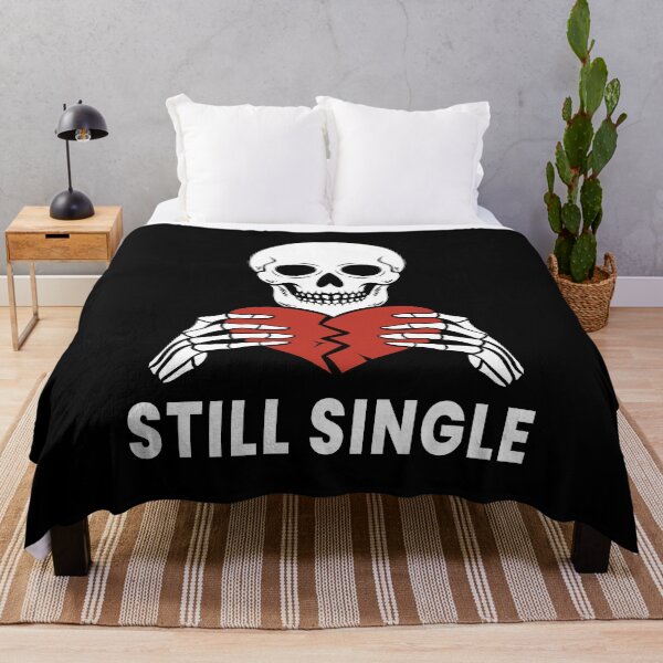 Item preview, Still Single Skeleton – Anti Valentine Broken Heart Design designed and sold by Kewessthetic.