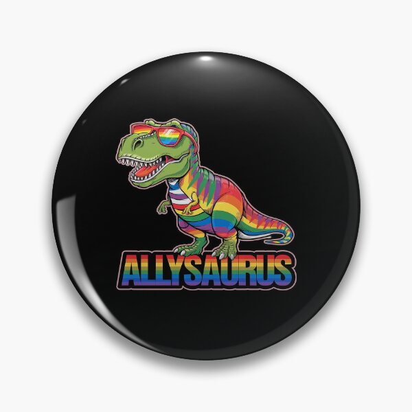 Item preview,  LGBT Dinosaur T Rex Gay Pride Dino Allysaurus Rainbow3  designed and sold by FadeOfThrone.