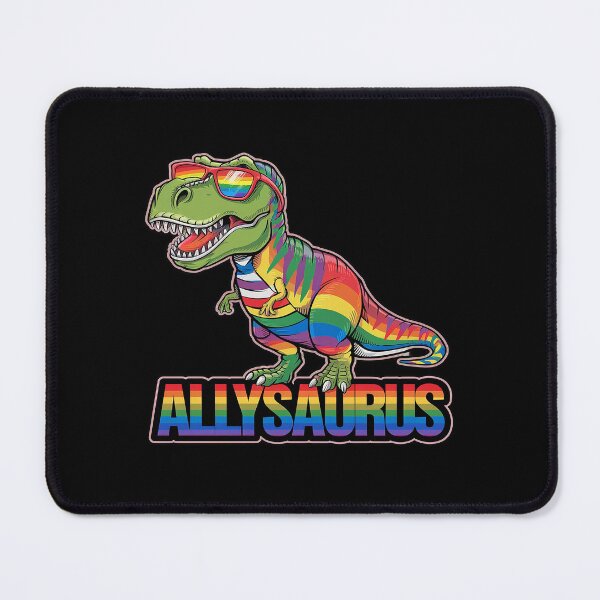Item preview, LGBT Dinosaur T Rex Gay Pride Dino Allysaurus Rainbow3 designed and sold by FadeOfThrone.
