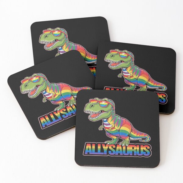 Item preview,  LGBT Dinosaur T Rex Gay Pride Dino Allysaurus Rainbow3  designed and sold by FadeOfThrone.
