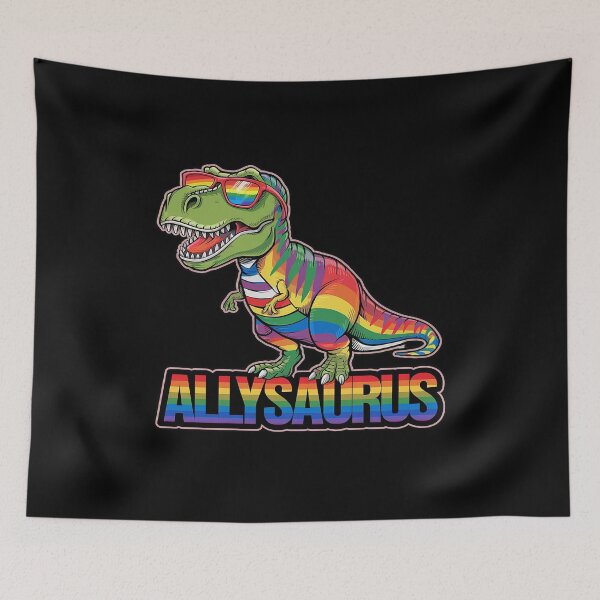 Item preview,  LGBT Dinosaur T Rex Gay Pride Dino Allysaurus Rainbow3  designed and sold by FadeOfThrone.