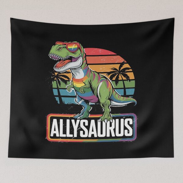 Item preview,  LGBT Dinosaur T Rex Gay Pride Dino Allysaurus Rainbow4  designed and sold by FadeOfThrone.