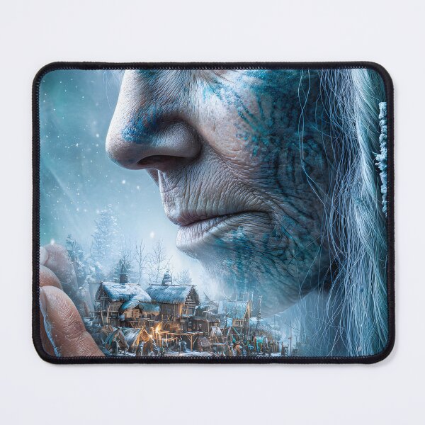 Item preview, Ancient Guardian of the Frozen Village Landscape designed and sold by Artessie.