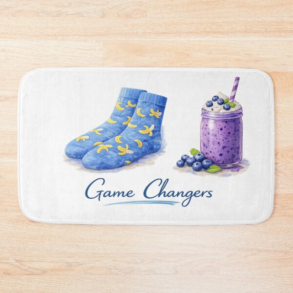 Item preview, Heated Rivalry Inspired Game Changers Banana Socks and Blueberry Smoothie (Scott & Kip) designed and sold by popsloganmerch.