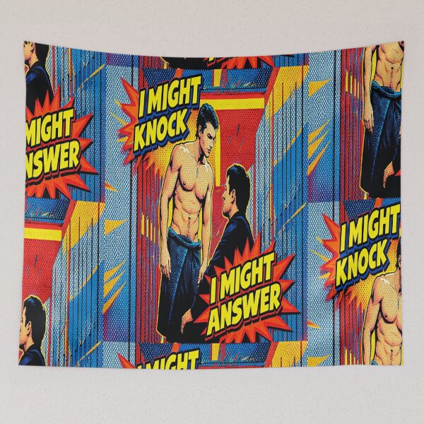 Item preview, Heated Rivalry Inspired "I Might Knock, I Might Answer" designed and sold by popsloganmerch.