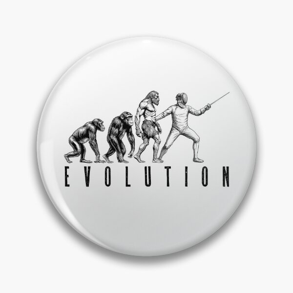 Item preview, Fencing Fencer Evolution Funny Vintage Fencers Neanderthal designed and sold by GrandeDuc.