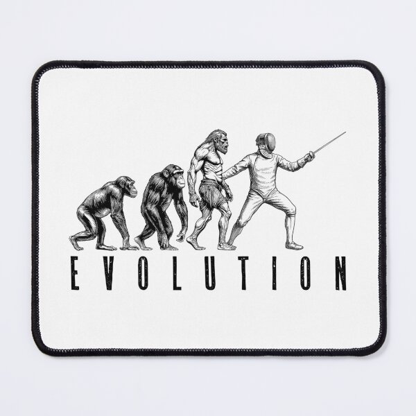 Item preview, Fencing Fencer Evolution Funny Vintage Fencers Neanderthal designed and sold by GrandeDuc.