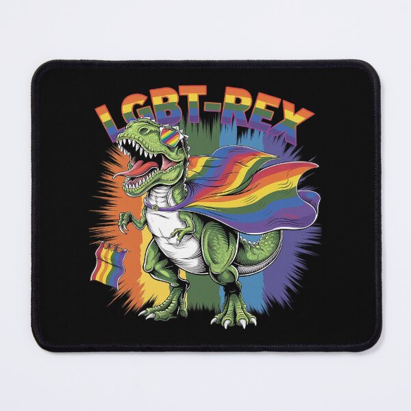 Item preview, Gay Dinosaur LGBT-Rex Rainbow Pride Flag Parade  designed and sold by FadeOfThrone.