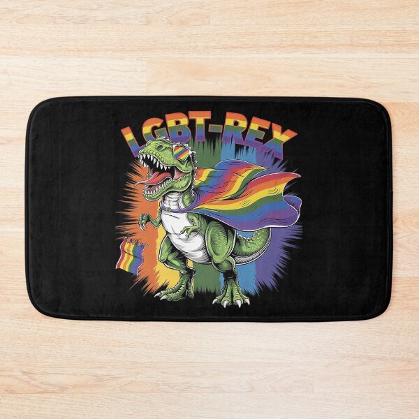 Item preview, Gay Dinosaur LGBT-Rex Rainbow Pride Flag Parade  designed and sold by FadeOfThrone.