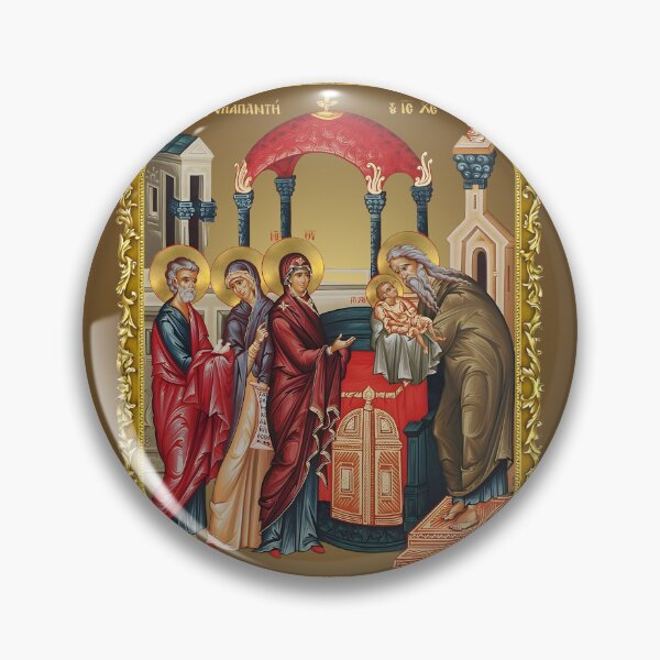 Item preview, icon in a frame Candlemas, Feast of the Presentation of Jesus Christ, Purification of the Blessed Virgin Mary designed and sold by orthodox-icon.