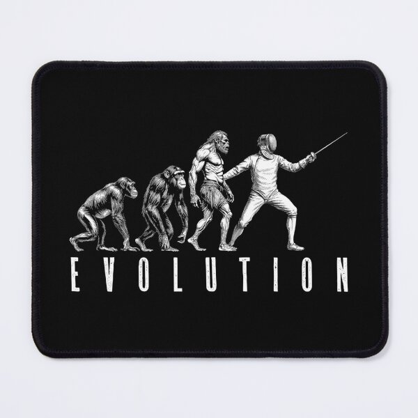 Item preview, Fencing Fencer Evolution Funny Vintage Fencers Neanderthal designed and sold by GrandeDuc.