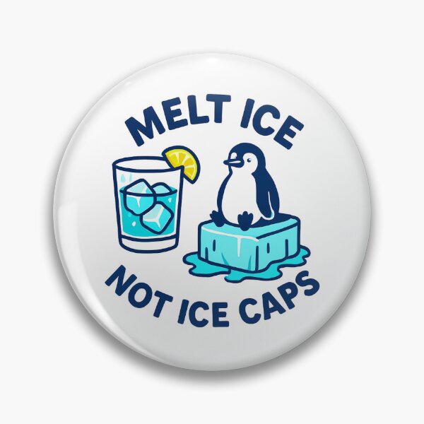 Item preview, Melt ICE Not Ice Caps Penguin Climate Protest  Art designed and sold by elynne9.