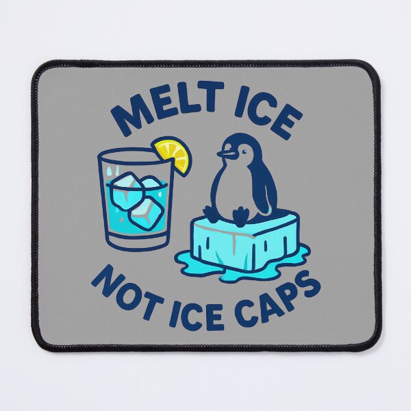 Item preview, Melt ICE Not Ice Caps Penguin Climate Protest Art designed and sold by elynne9.