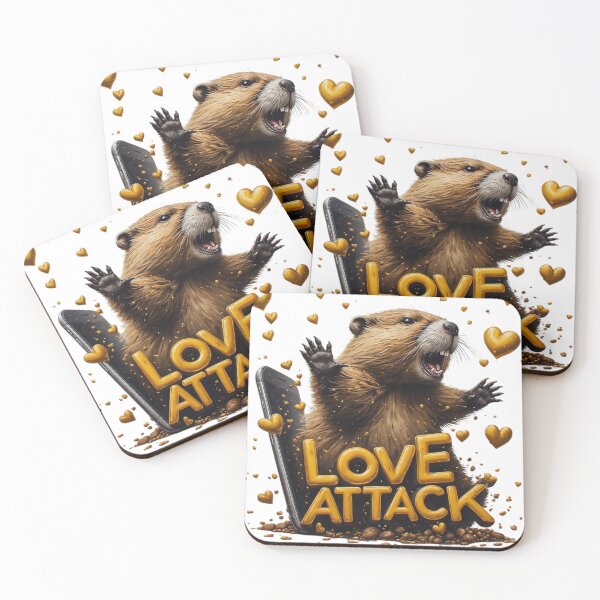 Item preview, Marmot Love Attack Digital Illustration designed and sold by newvisionart191.