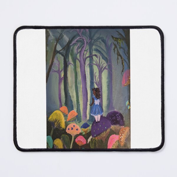 Item preview, pintura acrílica de bosque de hongos designed and sold by DR Artfully.
