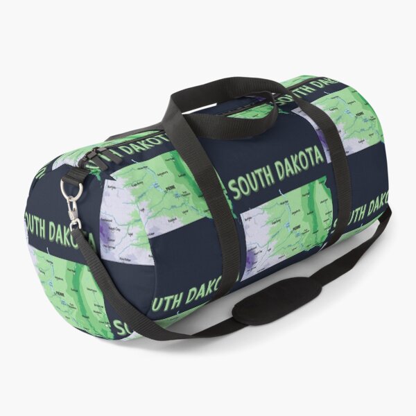 Item preview, South Dakota State Map - Artistic Green & Blue Geography Design designed and sold by mashmosh.