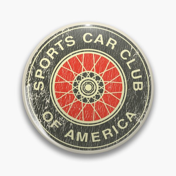 Item preview, Vintage 1950s-70s SCCA (Sports Car Club of America) emblem - aged, yellowed print designed and sold by retropetrol.