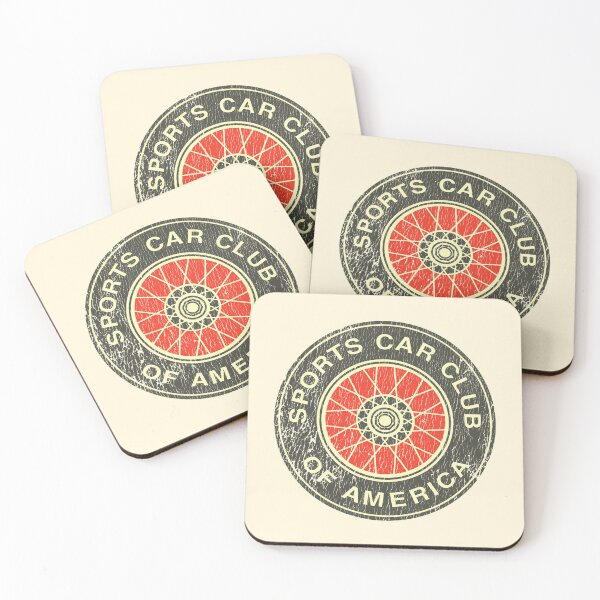 Item preview, Vintage 1950s-70s SCCA (Sports Car Club of America) emblem - aged, yellowed print designed and sold by retropetrol.