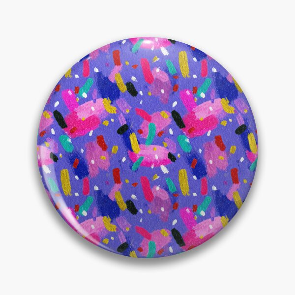 Item preview, Colorful Confetti Brushstroke Terrazzo Pattern designed and sold by bubblegoth.