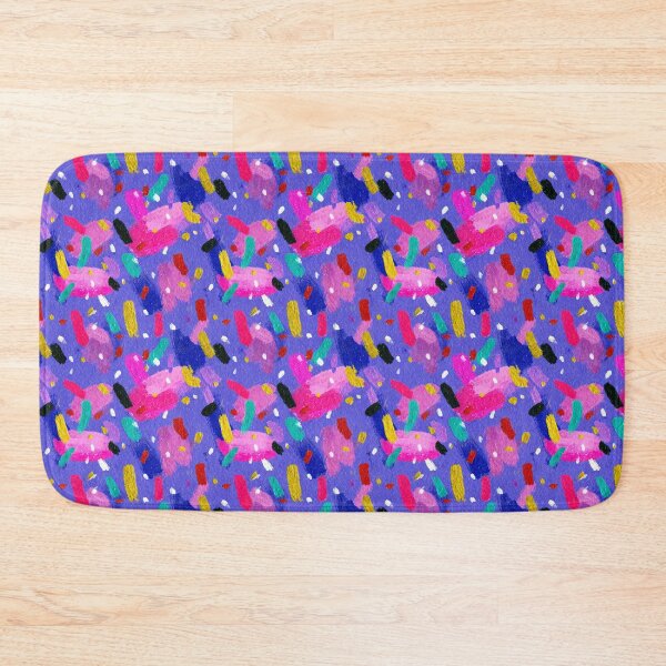 Item preview, Colorful Confetti Brushstroke Terrazzo Pattern designed and sold by bubblegoth.