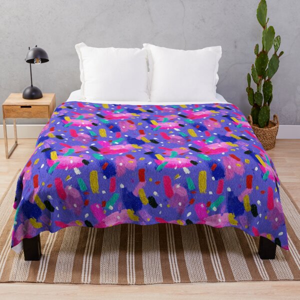 Item preview, Colorful Confetti Brushstroke Terrazzo Pattern designed and sold by bubblegoth.