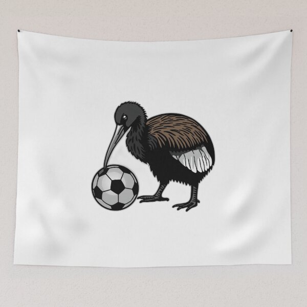Item preview, New Zealand Kiwi Soccer Graphic | 2026 Football Fan Design | Iconic Kiwi Bird Style designed and sold by YASboutik.