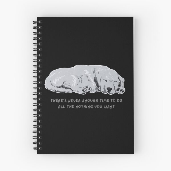 Item preview, Never Enough Time Lazy Sleepy Dog Resting designed and sold by SuchWowDesign.