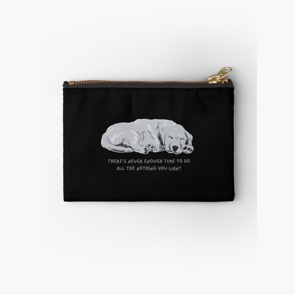 Item preview, Never Enough Time Lazy Sleepy Dog Resting designed and sold by SuchWowDesign.