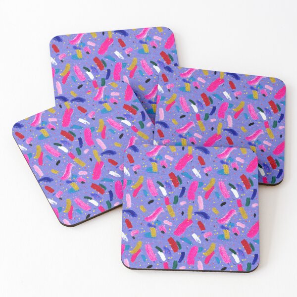 Item preview, Periwinkle Confetti Brush Stroke Pattern designed and sold by bubblegoth.