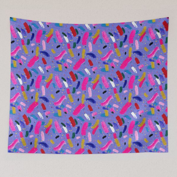 Item preview, Periwinkle Confetti Brush Stroke Pattern designed and sold by bubblegoth.