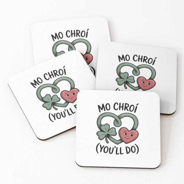 Item preview, Mo Chroí (My Heart) (You’ll Do) – Funny Irish Valentine Shamrock Design designed and sold by CELTIC-DESIGNS.