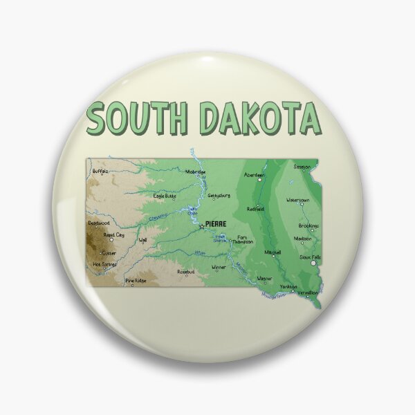 Item preview, South Dakota Map - Artistic State Pride Exploration designed and sold by mashmosh.
