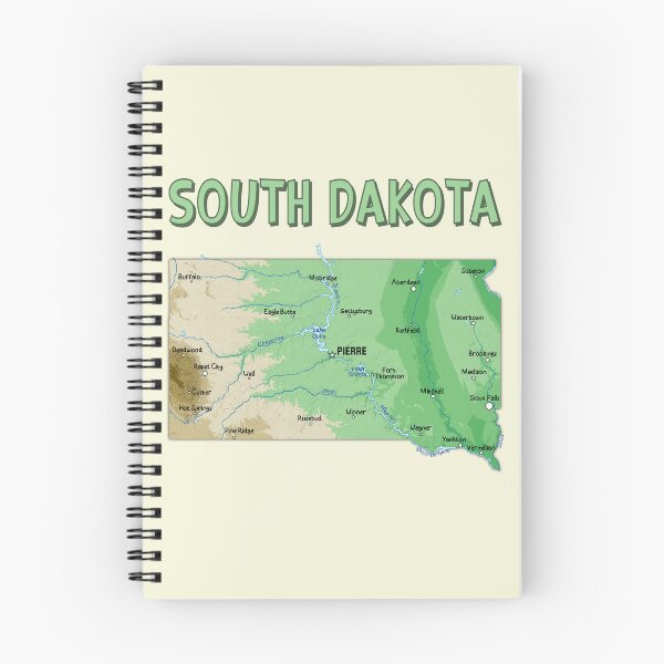 Item preview, South Dakota Map - Artistic State Pride Exploration designed and sold by mashmosh.