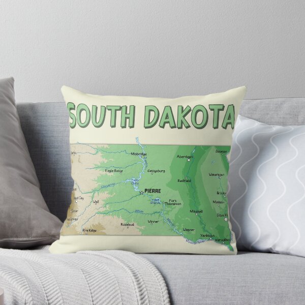 Item preview, South Dakota Map - Artistic State Pride Exploration designed and sold by mashmosh.