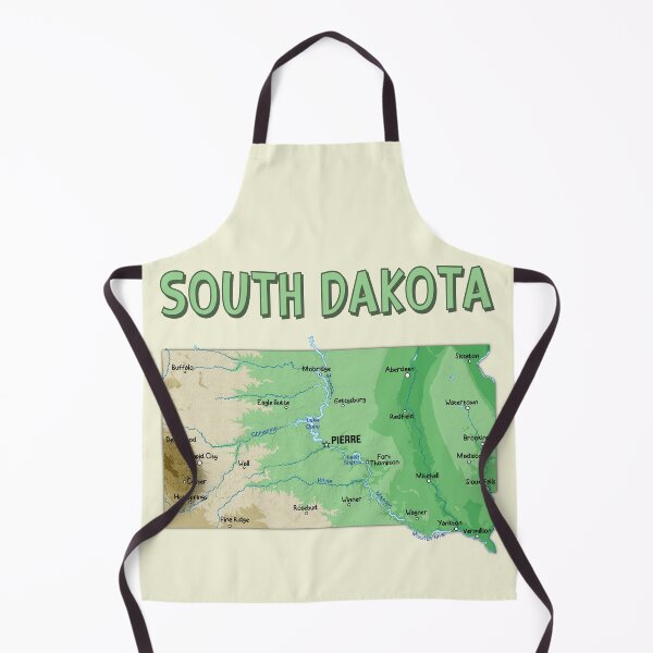 Item preview, South Dakota Map - Artistic State Pride Exploration designed and sold by mashmosh.
