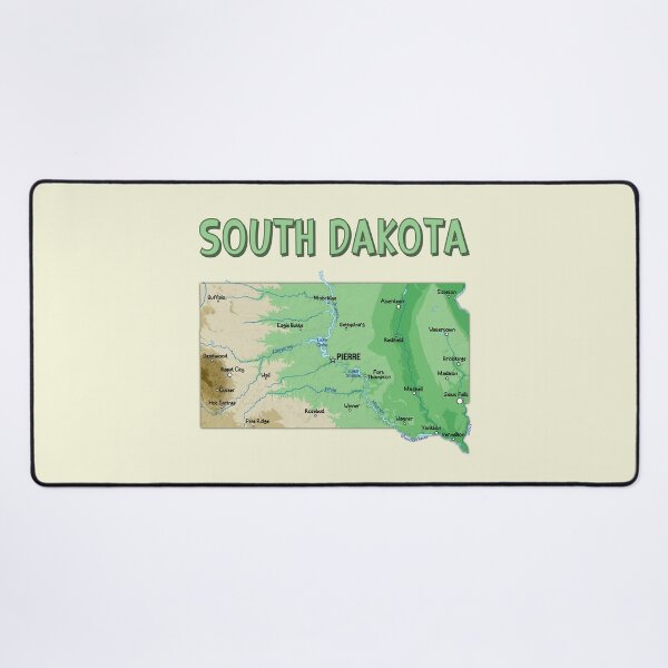Item preview, South Dakota Map - Artistic State Pride Exploration designed and sold by mashmosh.