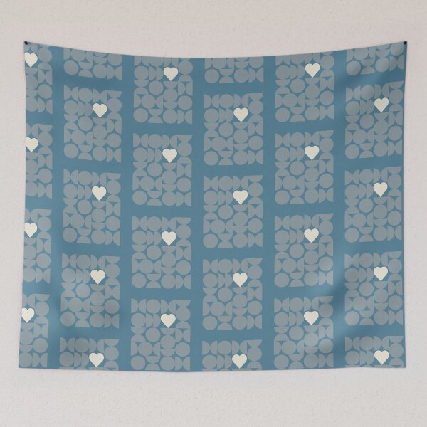 Item preview, Mid-Century Modern Geometric Heart Wall Art for Home and Office designed and sold by ArtwithRabbit.