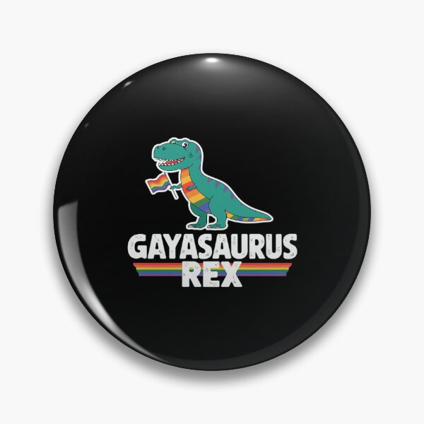 Item preview, Gayasaurus Rex  dinosaur LGBT gay rainbow pride flag  designed and sold by FadeOfThrone.
