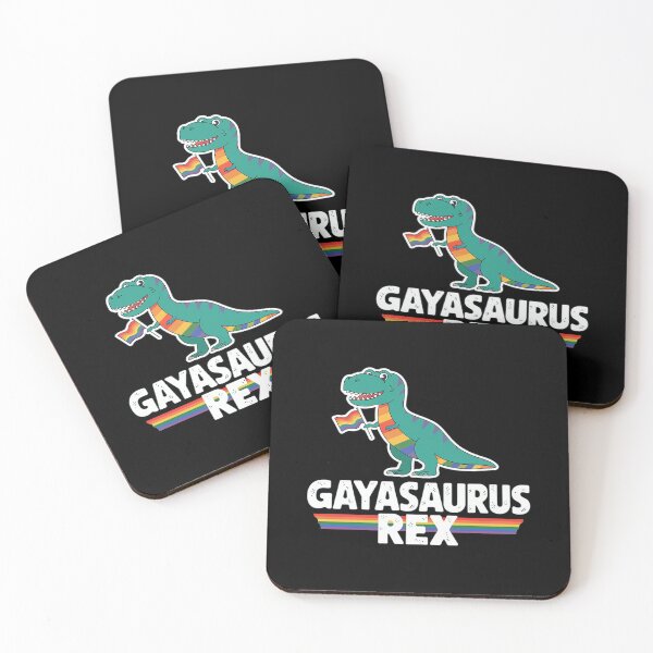 Item preview, Gayasaurus Rex  dinosaur LGBT gay rainbow pride flag  designed and sold by FadeOfThrone.