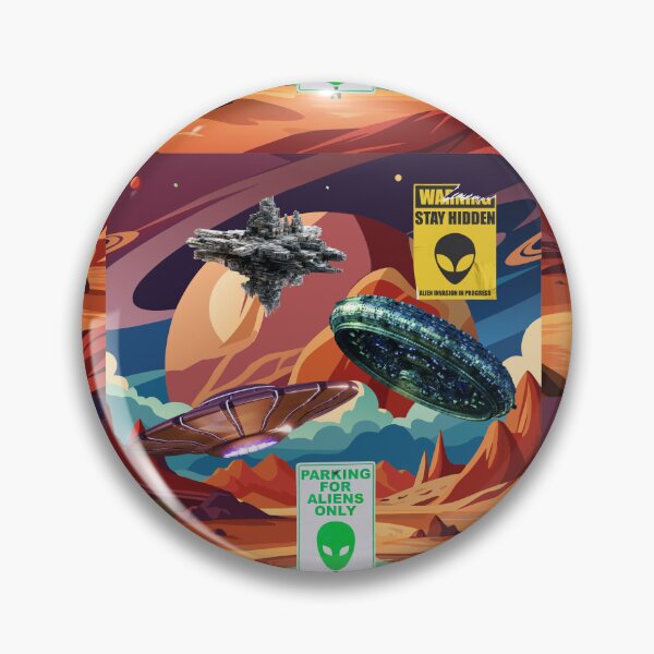 Item preview, Parking for Aliens Only designed and sold by GoldenSparkleShop.