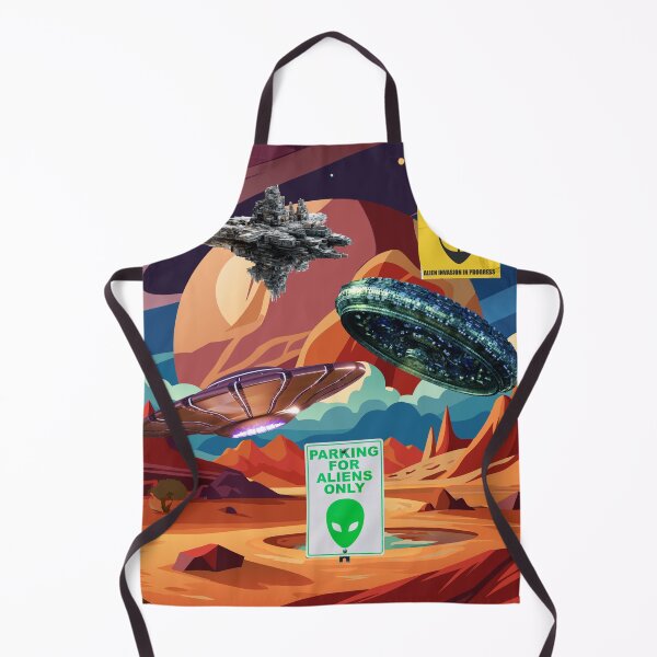 Item preview, Parking for Aliens Only designed and sold by GoldenSparkleShop.