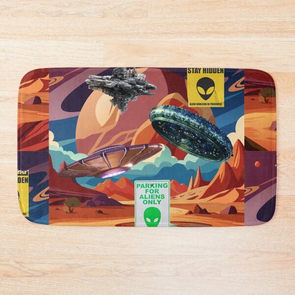 Item preview, Parking for Aliens Only designed and sold by GoldenSparkleShop.